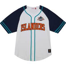 Mitchell & Ness York Islanders White Baseball Jersey, Men's