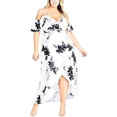 High Low Cold Shoulder Dress