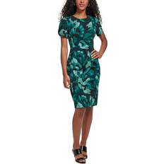 Unisex Dresses Calvin Klein Petites Womens Printed Knee Sheath Dress