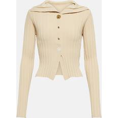 Cashmere Cardigans Jacquemus Beige 'Le Cardigan Bando' Cardigan FR