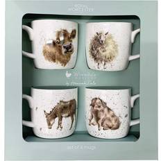 Summer Cups Royal Worcester Wrendale Designs Summer Farmyard Mug 31cl 4pcs