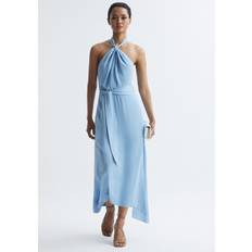 Reiss Evelyn Satin Halter Midi