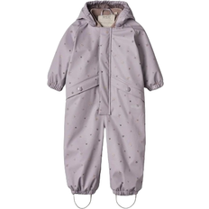 12-18M Regenoveralls Wheat Aiko Thermo Rainsuit - Lavender Flowers (7106i/8106i-977-1347)