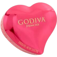 Fruit Chocolates Godiva Valentine’s Day Pink Heart Tin 2.8oz 1