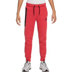 Pants Nike Older Kid's Sportswear Tech Fleece Pants - Light University Red Heather/Black/Black (FD3287-672)