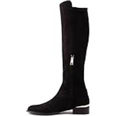 Albany Knee Boot - Black Suede