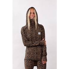 Eivy Damen Icecold Hood Top Yoga Shirt, Leopard