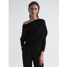 Clothing Reiss Lorna Ribbed Cold Shoulder Jumper