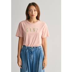 Gant Dam Logo rundhalsad T-shirt