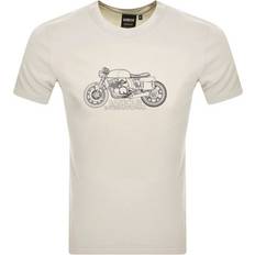 Barbour Uomo Magliette Barbour T-shirt Colgrove Motor Grigio Chiaro