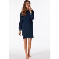 Azul Camisones Schiesser Sleepshirt Moderne Nachtwäsche für Damen Dunkelblau