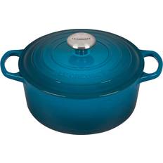 Le Creuset Deep Teal Signature Cast Iron Round con coperchio 4.2 L 24 cm