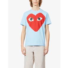 Comme Des Garcons Play Mens Blue Big Heart Cotton-jersey T-shirt