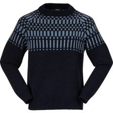 Bergans Herr Överdelar Bergans Nordmarka Merino Jumper - Navy Blue/Husky Blue