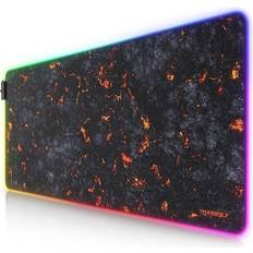 Rgb gaming mat Titanwolf RGB Gaming Mouse Pad, Mouse Mat 900 x 400 mm, Improves Precision & Speed, Lava Motif