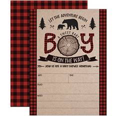 Lumberjack Baby Shower Invitations Boy Baby Shower Invitations Mama Bear Baby Shower Invites Woodland Baby Shower Invitations