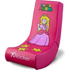 X-Rocker X Rocker Super Mario All-Star Floor Rocker-Peach, Nintendo Gaming Chair, Pink