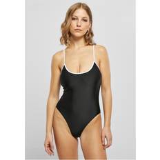 3XL - Femme Maillots de bain Urban Classics Maillot De Bain Recycled Retro - Black/White