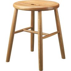 FDB Møbler J27 Natural Lacquered Water-based Seating Stool 45cm