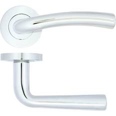 Building Materials Stanza Stanza Seville Lever on Rose Door Handles Polished