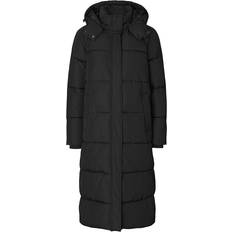 Ela Slit Puffer Jacket - Black