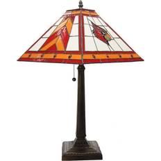 The Memory Company "Louisville Cardinals 23"" Mission Tiffany Table Lamp