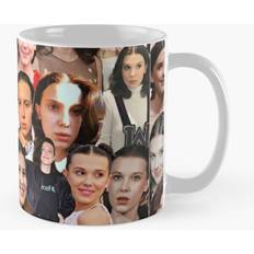 WHIBOS 11oz Millie Bobby Brown Collage Mug