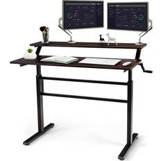 Costway 2Tier Adjustable Standing w/Crank Ergonomic Writing Desk