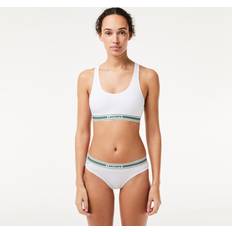 Lacoste Dame Undertøj Lacoste Briefs Med Centralt Logo-Taljebånd - Hvide