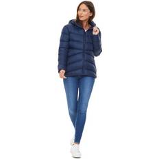 Ladies Short Puffa Jacket Navy