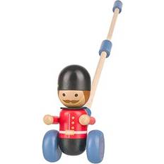 London Soldier Push Along Toy Push and Pull Along Toys for 1 Year Olds, Toddler Toys Wooden Toys, Perfect 1st Birthday Gifts Early Development