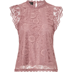 Lace T-shirts Pieces Olline Top Pink