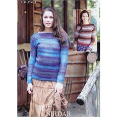 Sweater Needlework Patterns SIRDAR Hush Knitting Pattern 7097 Women 32 42 Inches Sweaters