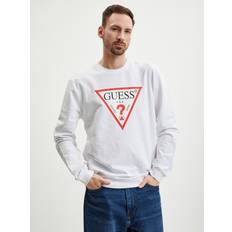 Guess Men Jumpers Guess Audley Sweatshirt White