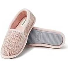 Dearfoams Dam Chenille A-linje toffel, Puderrosa