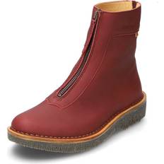 El Naturalista Leather Ankle Boots N5581 Volcano Maroon - Multicolor
