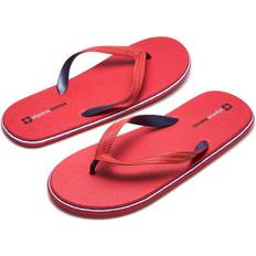 Men - Red Flip-Flops Alpine Swiss Alpine Swiss Mens Flip Flops Lightweight EVA Thong Summer Sandals Beach Shoes