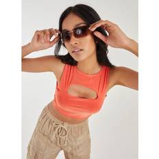 Clothing Letterbox Slinky Crop Top Orange