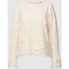 Y.A.S Vaatteet Y.A.S Perla LS Lace Top - Whitecap Grey