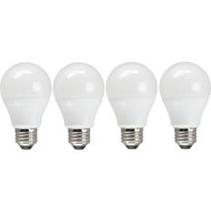 TCP TCP Eco$ave LED 60 Watt Equivalent 4 Pack Soft White 3000K Shatter Resistent 730 Lumens 6,000 Hour Non-Dimmable Light Bulbs