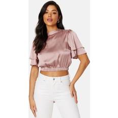 Bubbleroom Överdelar Bubbleroom Doreen butterfly sleeve blouse Dusty pink