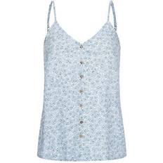 Only Herren Tanktops Only Damen Onlastrid Singlet Wvn Noos, Chambray Blue/Aop:lone Flower