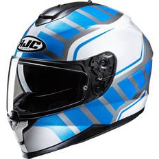 HJC C70N Holt Helm, wit-blauw, afmeting voor man