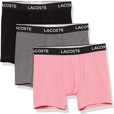 Lacoste Men's Underwear Lacoste Men's 3-Pack Regular Fit Boxer Briefs, RESEDA/Black-Pitch Chine