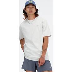 New Balance Men Tops New Balance Cotton T-Shirt Ash Heather - Grey