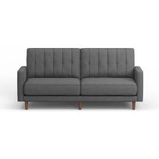 Vertical Seams Dark Grey Sofa 81.5" 2 Seater