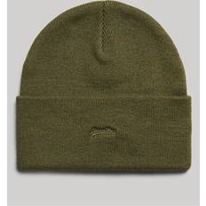 Superdry Damen Mützen Superdry unisex vintage klassisch beanie olive Grün Einheitsgröße