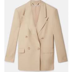Dobbeltbrystet Blazer - Beige