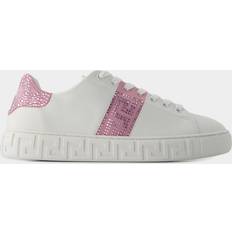 Versace Lenkkarit Versace Sneakers La Greca Leder Weiß/Pink pink