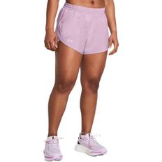 Purple - Women Shorts Under Armour Women's UA Fly-By 3" Shorts Purple